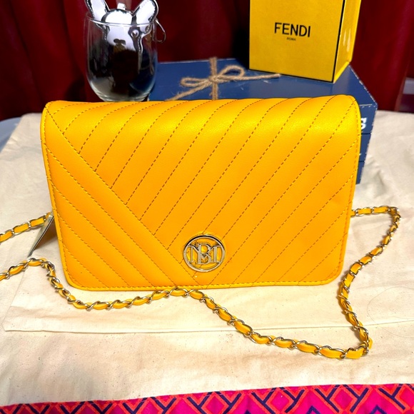 Badgley Mischka Handbags - Badgley Mischka crossbody in yellow. NWT